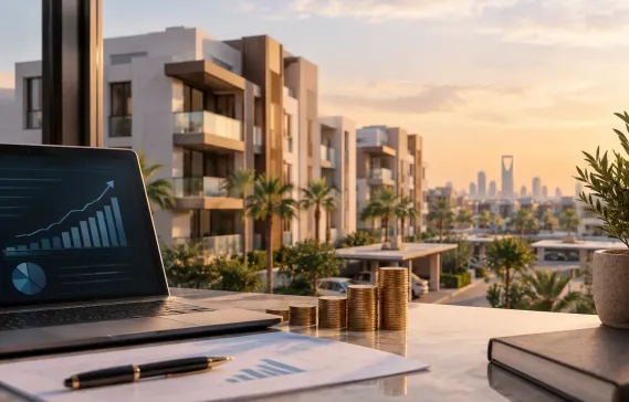 Return on investment in apartments in Al Janadriyah district, Riyadh