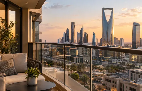 The annual rental yield on property in Saudi Arabia