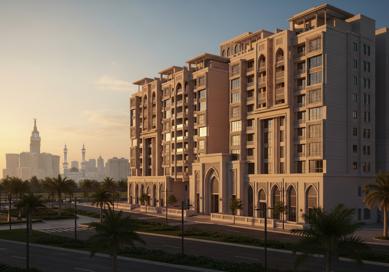 Appartements résidentiels de luxe disponibles à la vente pour les étrangers à La Mecque en usufruit près de la Mosquée sacrée