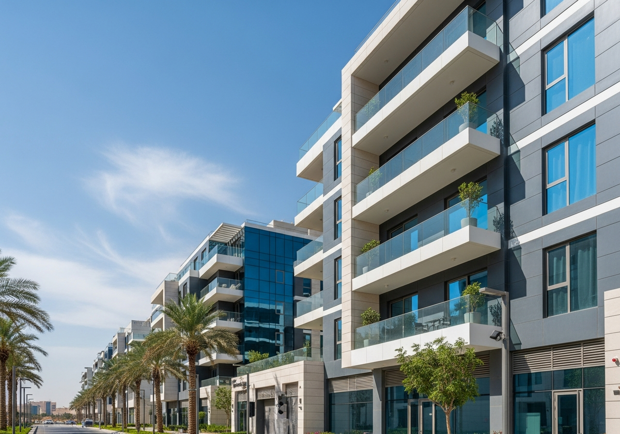 Intérieur d’un appartement moderne et spacieux à vendre dans le quartier Al Janadriyah à Riyad
