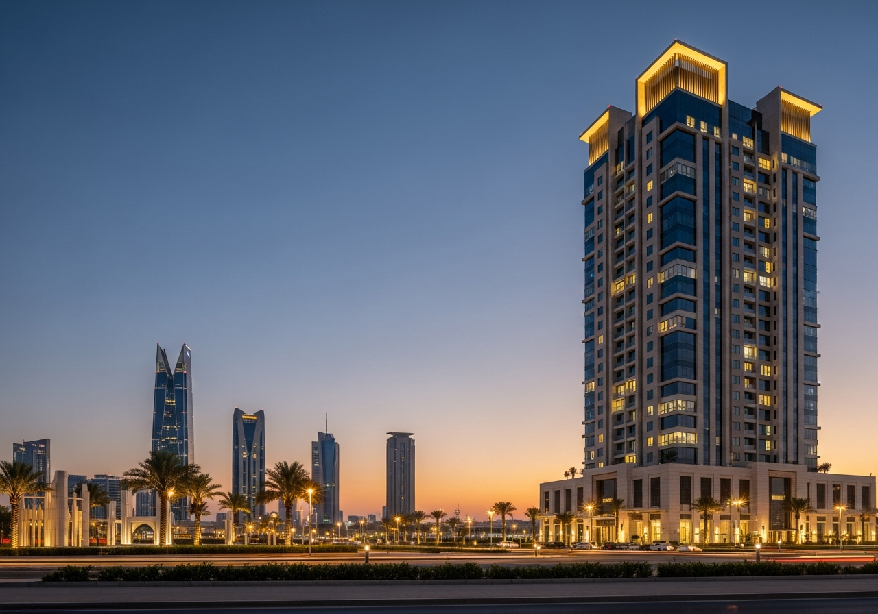 Luxury apartment for sale in Al Olaya, Riyadh with a modern design and distinctive city view