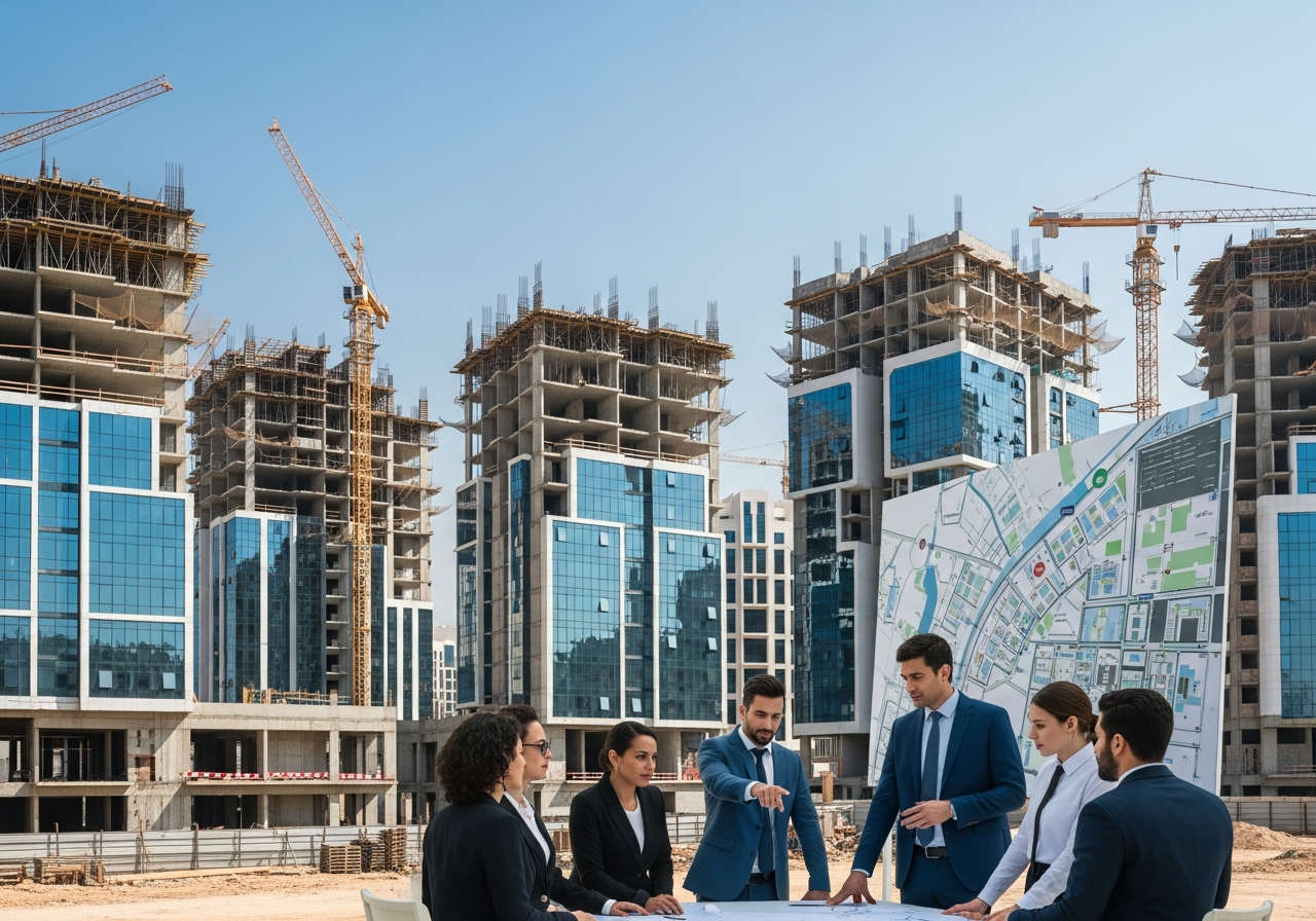 مبنى سكني حديث قيد الإنشاء في جدة يعكس فرص الاستثمار العقاري الواعدة في السعودية