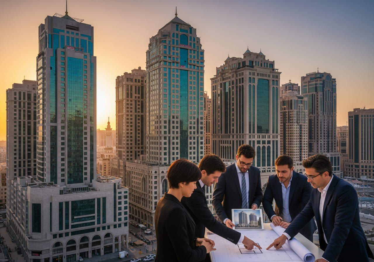 مبنى تجاري سكني حديث في مكة المكرمة معروض للبيع كفرصة استثمارية مميزة