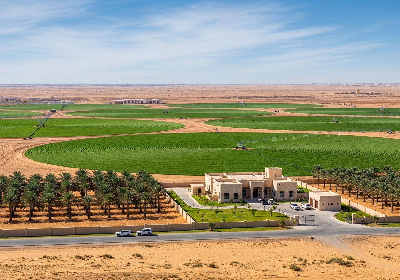 Fermes à vendre en Arabie Saoudite Jeddah pour investissement agricole près de la périphérie de la ville