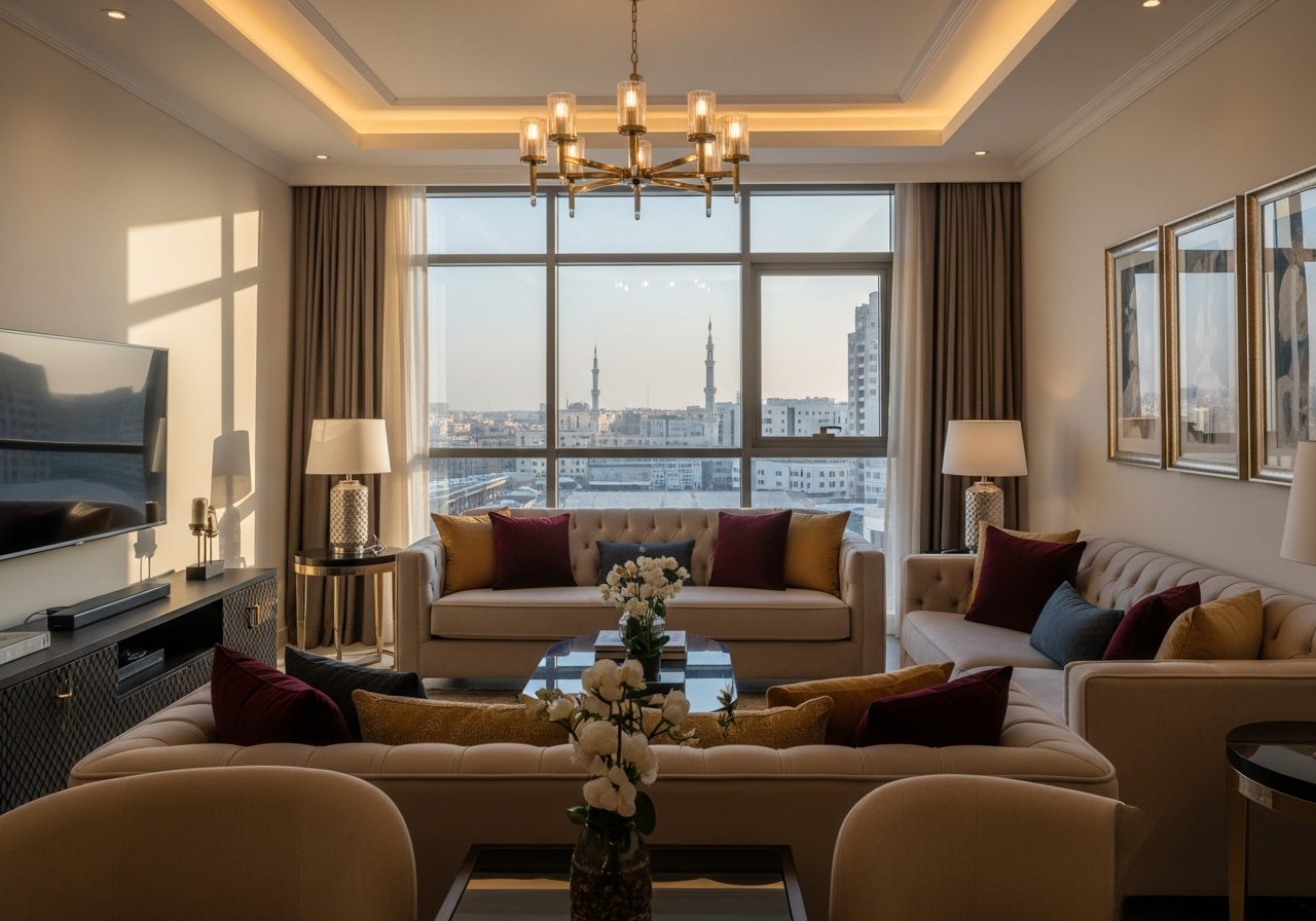 Medine'de yeniden satış sistemiyle anında freehold için hazır lüks otel daireleri.