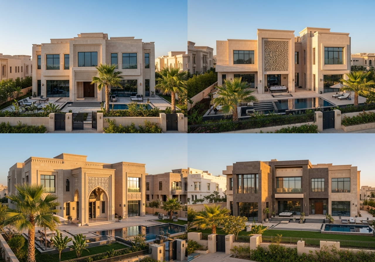 Villa résidentielle de luxe au design moderne et élégant parmi les meilleures maisons à vendre à Jeddah, Arabie Saoudite