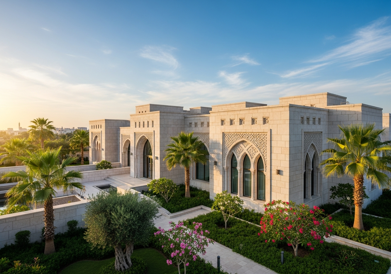 Vue extérieure de maisons de luxe à vendre en pleine propriété dans le quartier Al-Awali à La Mecque dans les projets Imtilak Global