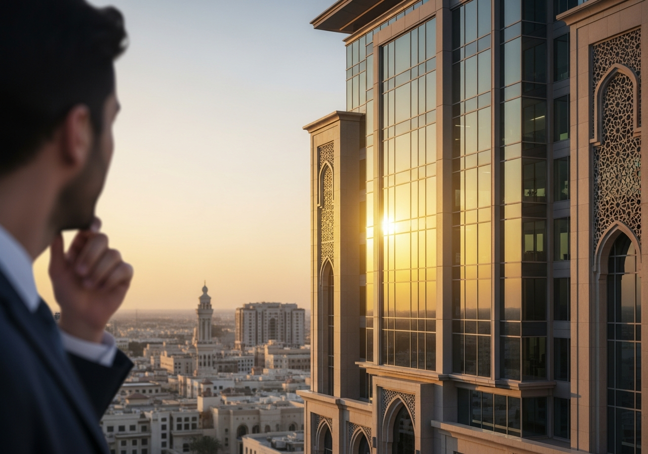 دفاتر تجاری مدرن فروشی اقساطی در موقعیت استراتژیک مدینه عربستان سعودی