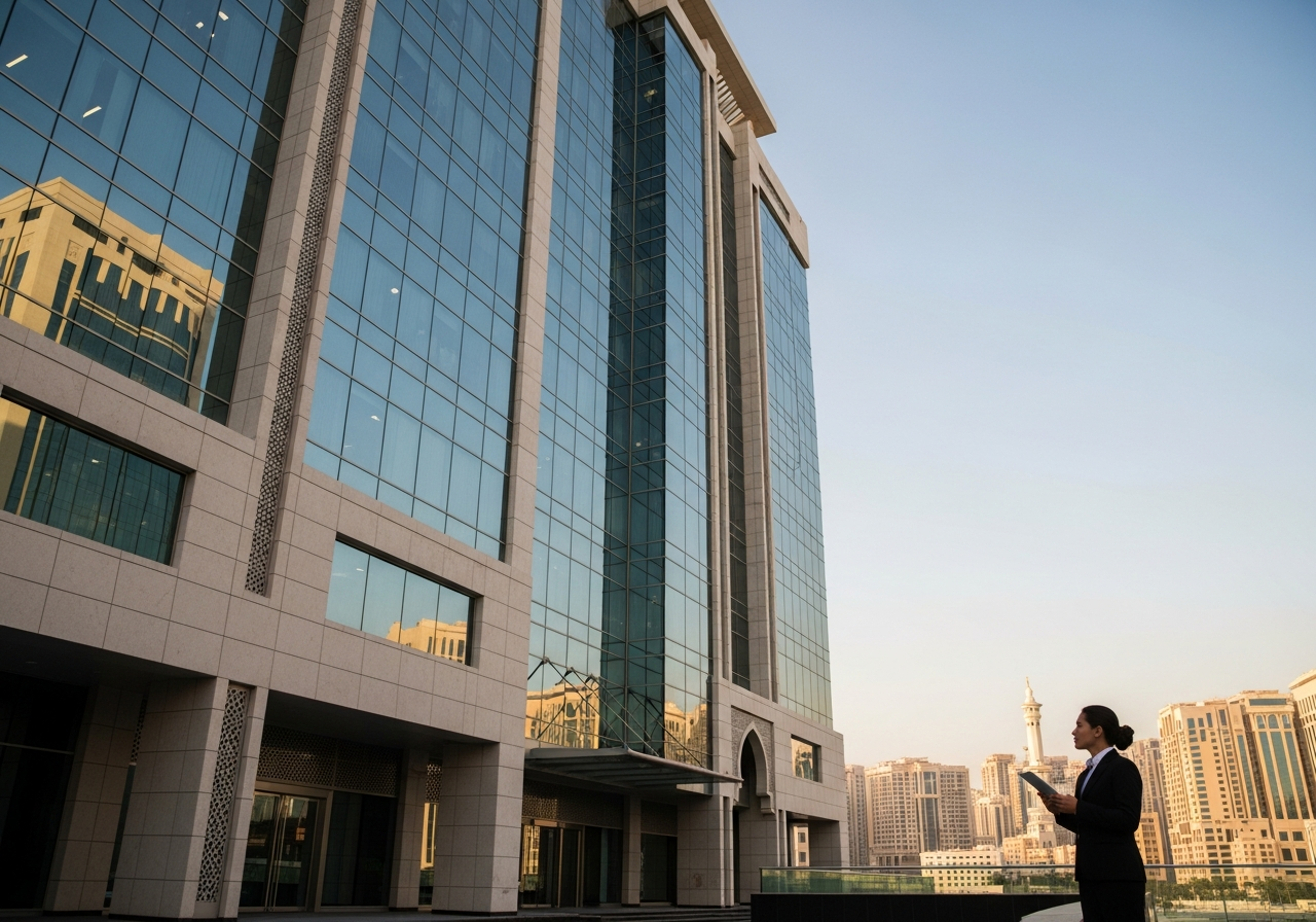 مكتب تجاري فاخر للبيع في أحد الأبراج الحديثة بمدينة مكة المكرمة