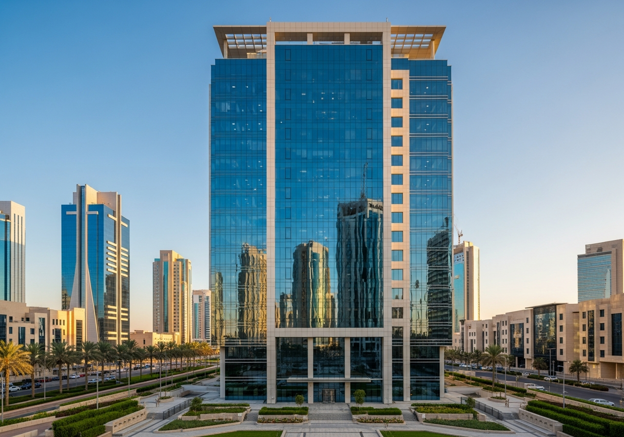 Bureau administratif moderne à vendre dans le nord de Riyad dans une tour commerciale de luxe comme option d'investissement en plusieurs fois