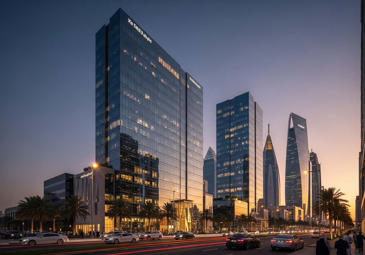 Bureau commercial de luxe à vendre dans l'une des tours de Riyad, une opportunité d'investissement exceptionnelle.