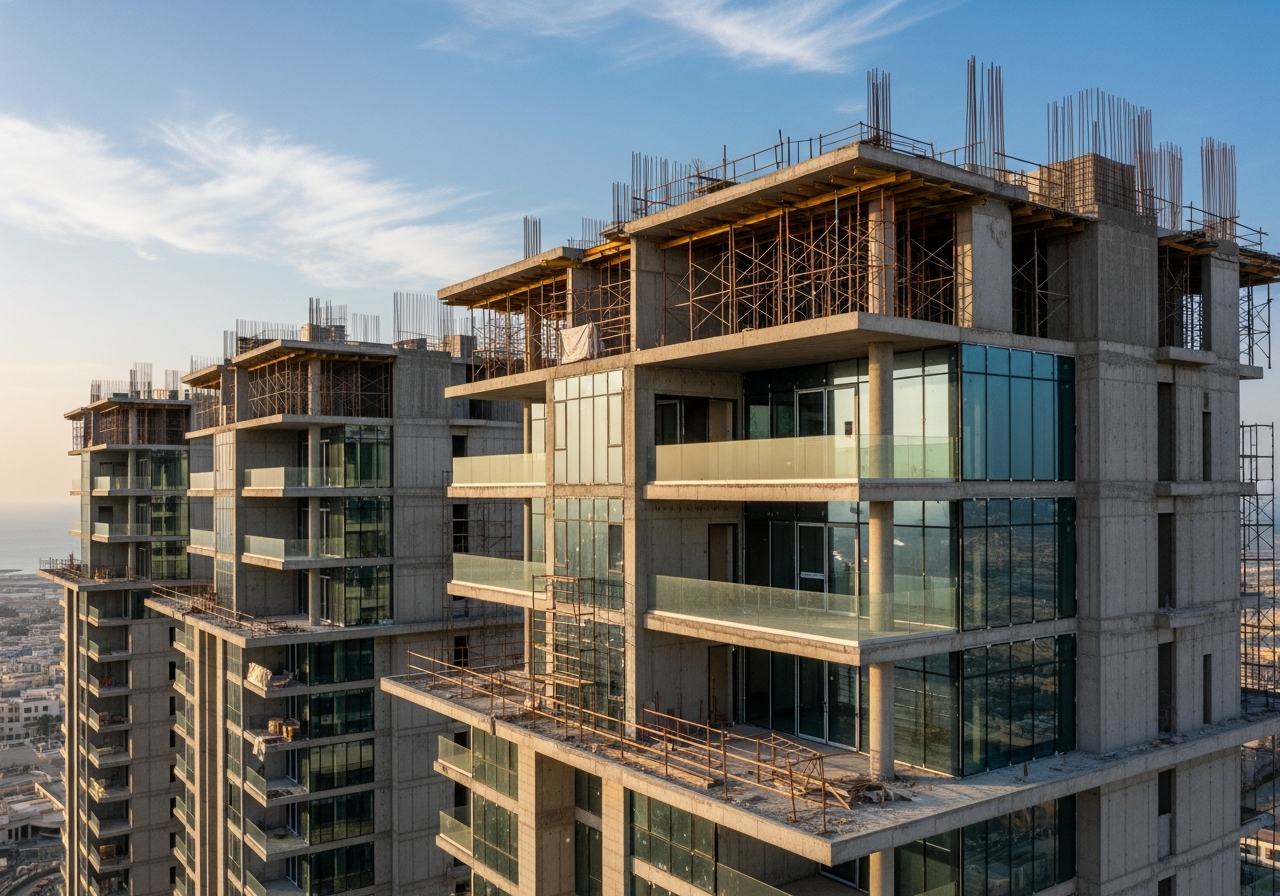 Appartement penthouse de luxe en construction à Dammam avec une grande terrasse et une vue mer exceptionnelle