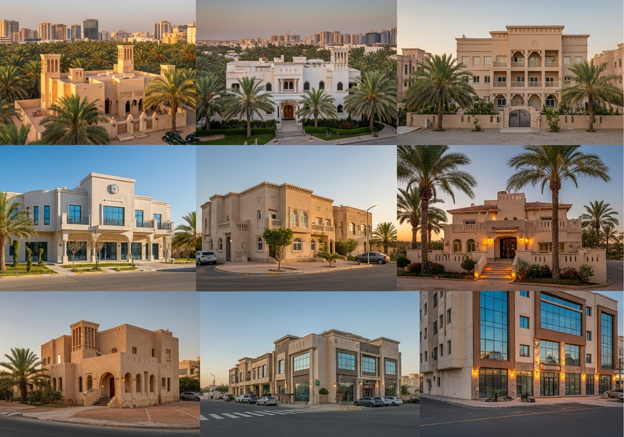 فلل سكنية حديثة تعرض ضمن مجموعة عقارات للبيع في الأحساء تتميز بتصاميمها العصرية وموقعها المميز