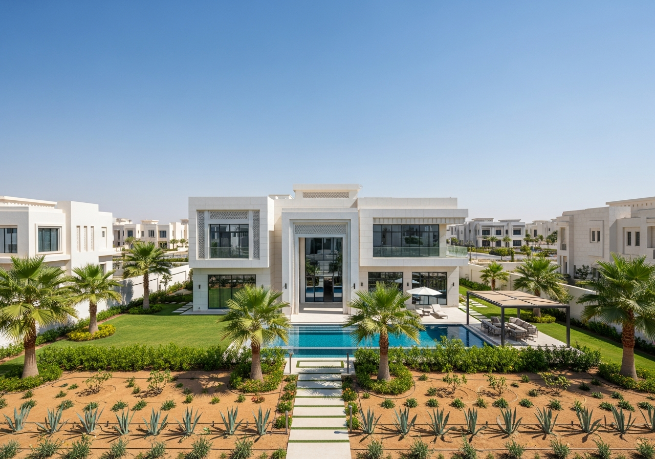 Ahsa'da yabancılar için yatırım fırsatı olarak satışa sunulan modern tasarımlı lüks konut villa