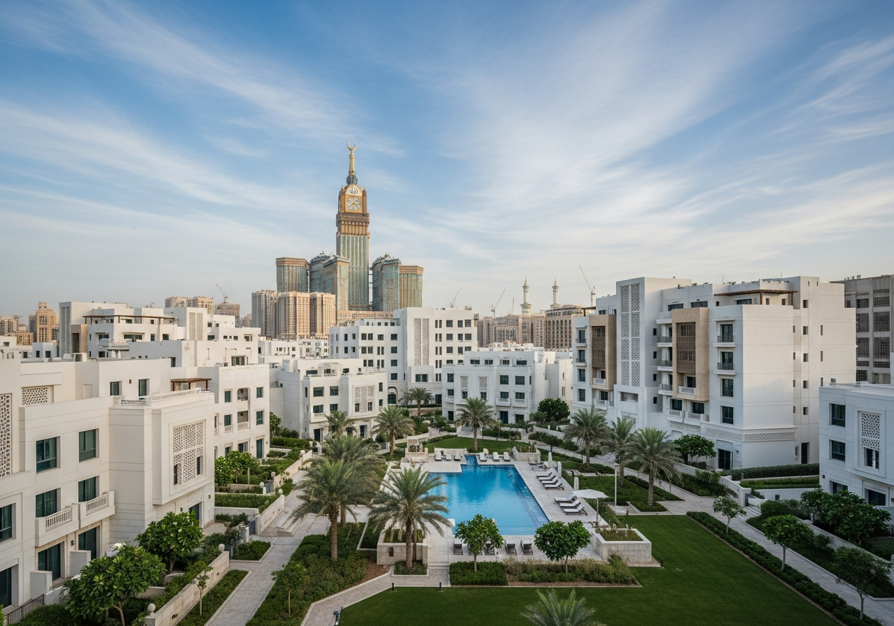 صورة لمشاريع عقارية سكنية في مكة المكرمة معروضة للبيع للأجانب كفرص استثمارية بجوار الحرم