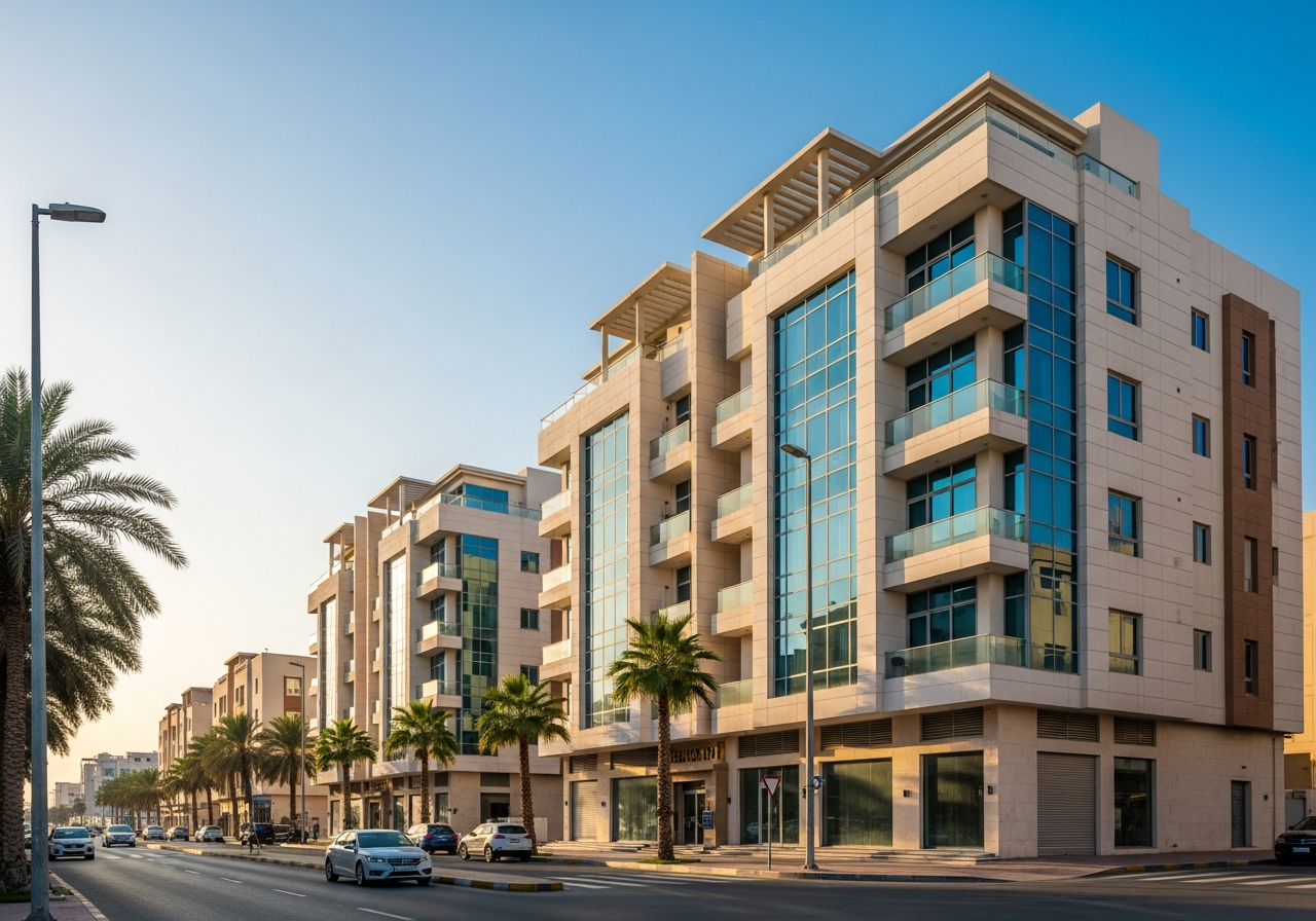 Independent residential floor for sale in Jeddah with a modern facade and luxurious interior design, ready for immediate move-in