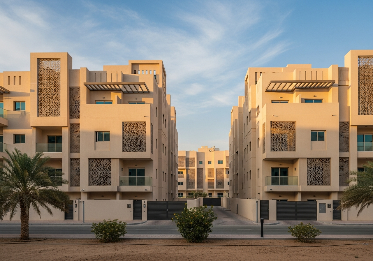 واجهة أنيقة لدور سكني مستقل مستعمل للبيع في أحد الأحياء السكنية في السعودية