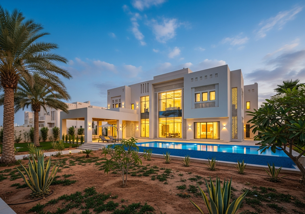 Villas à vendre en Arabie Saoudite Dammam maisons intelligentes avec systèmes de sécurité et de contrôle