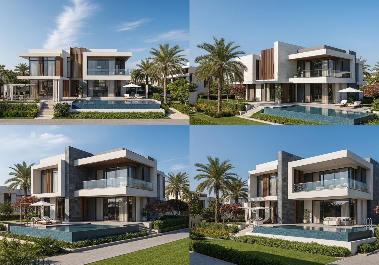 Medine'de modern tasarımlı ve akıllı kontrol teknolojili satılık akıllı villalar