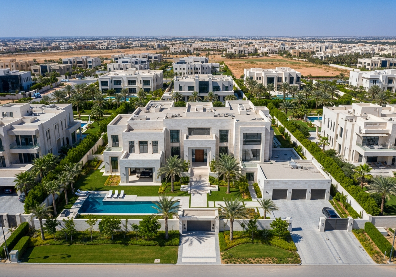 Luxury residential villa with modern design for sale in Al Nakheel District, North Riyadh
