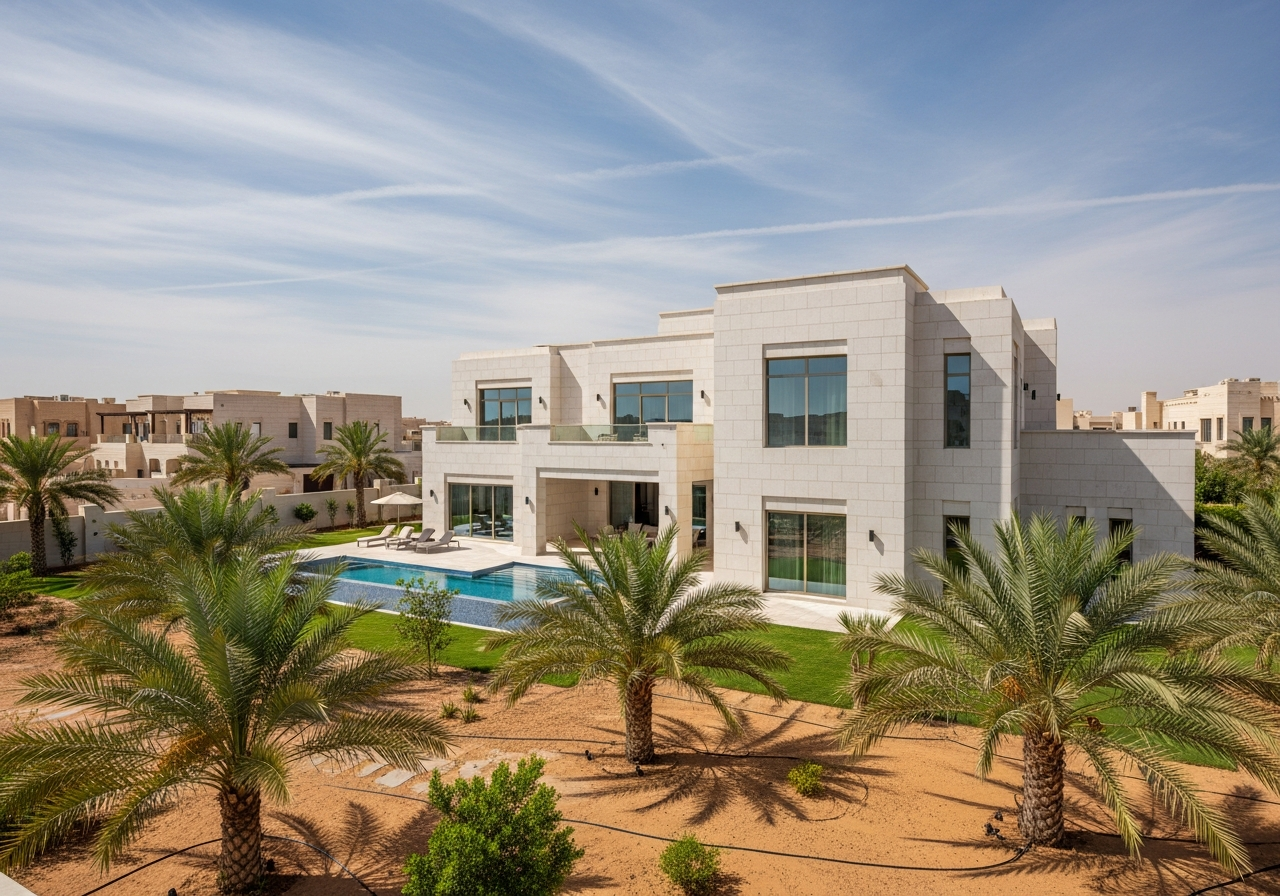 فيلا فاخرة بتصميم عصري في أحد أحياء الرياض الراقية، تمثل فرصة استثمارية مميزة للأجانب