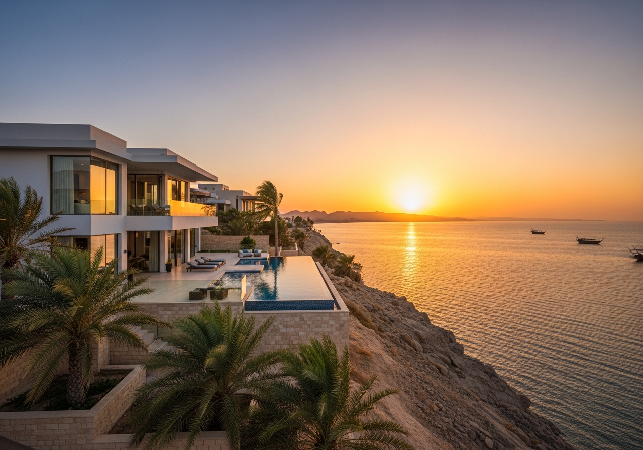 Luxury villa for sale in Saudi Arabia with direct sea view on the beach